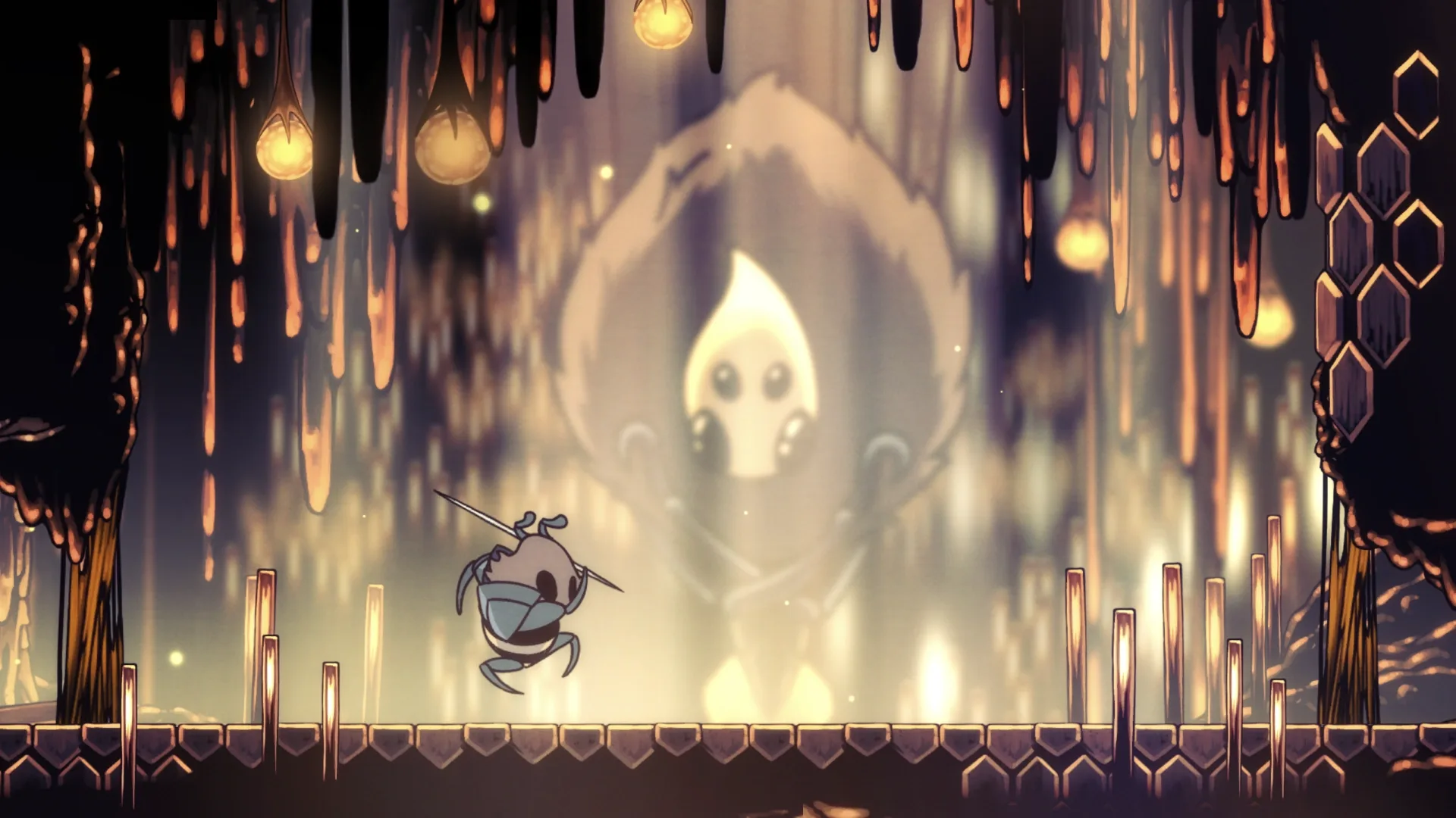 Рыцарь Улья — босс Hollow Knight