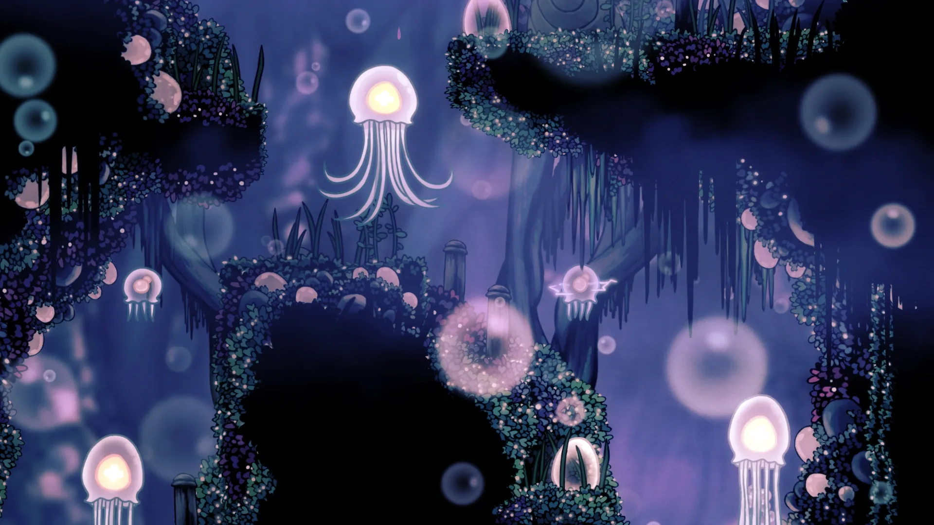 Туманный каньон — локация Hollow Knight